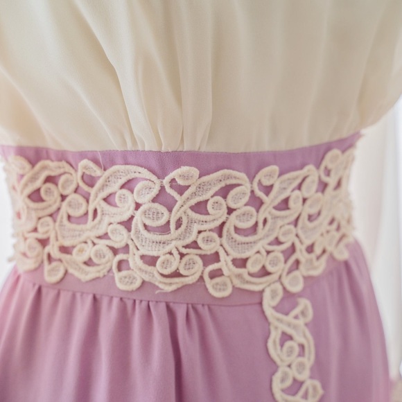 60s does Edwardian Purple Vintage Dress - Picture 6 of 10